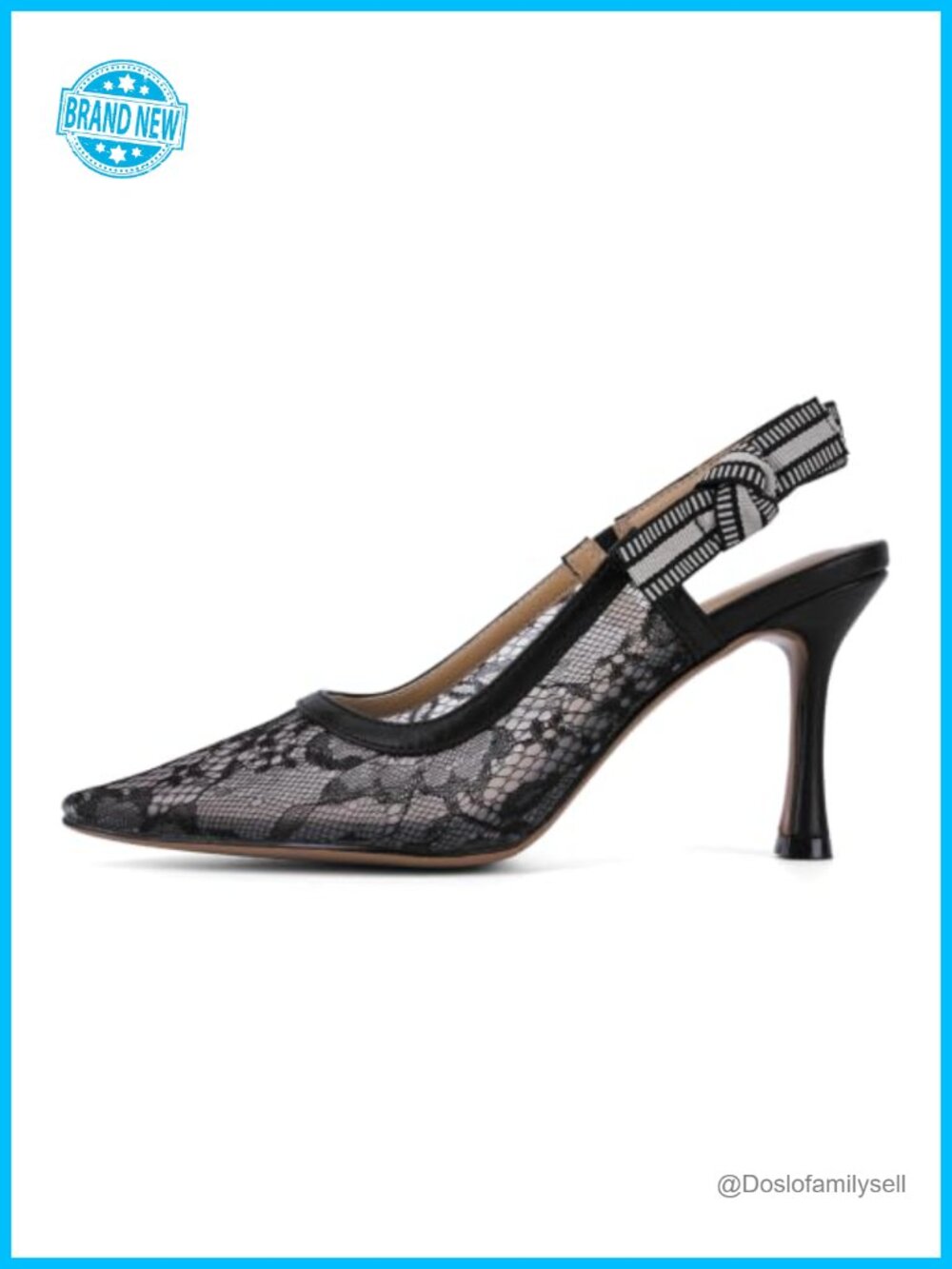 Women's Slingback Heels Closed Pointed Toe Pumps Kitten Heels Work Dress Shoes